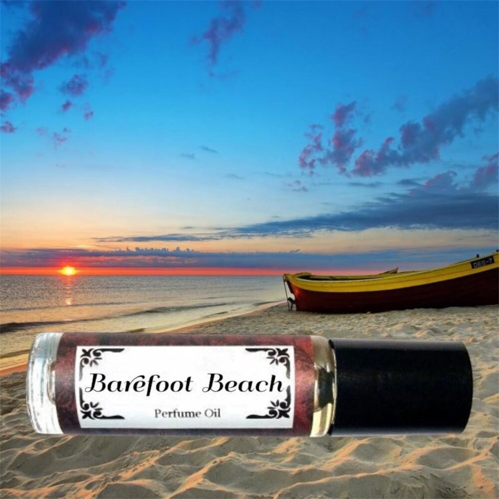 BAREFOOT BEACH - Roll on Premium Perfume Oil - Unique scents - Indie Summer spa